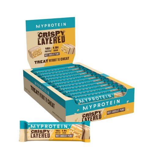 Myprotein Crispy Layered Bar - Fehércsoki Mogyorós - 12x58g